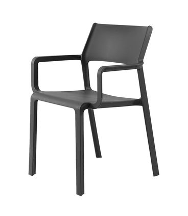 Kit 04 Cadeiras Santorini Polipropileno Preto - 73378