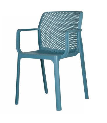 Kit 04 Cadeiras Sardenha Polipropileno Azul - 73398