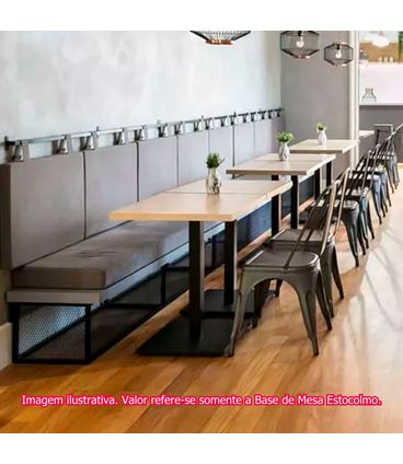 Base de Mesa Estocolmo Aço Inox 45cm - 73445