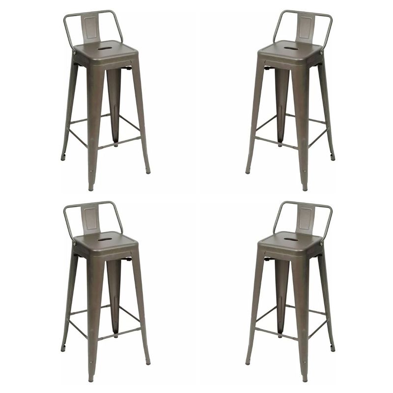 Kit04BanquetasTolixcomEncostoBronze93cm73455