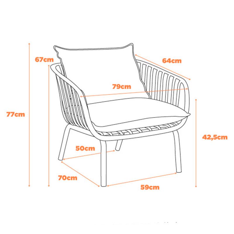 SofaNoronha01lugarPolipropilenoNudeBaseAco73482