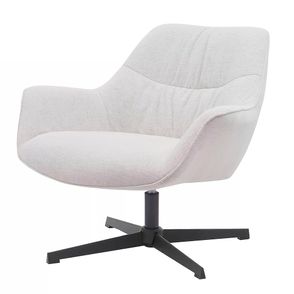 Poltrona Louver Giratória Nude Base Aço - 73485