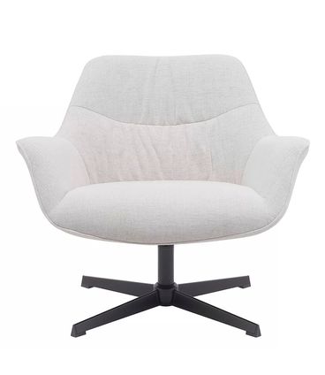 Poltrona Louver Giratória Nude Base Aço - 73485