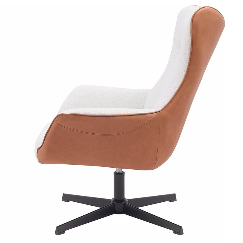 PoltronaMetropolitanGiratoriaNudeCarameloBaseAco73486