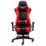CadeiraGamerMVPCorinoPretoeVermelhoBaseNylon73490