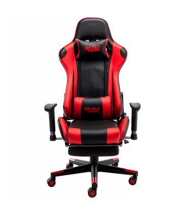 Cadeira Gamer MVP Corino Preto e Vermelho Base Nylon - 73490