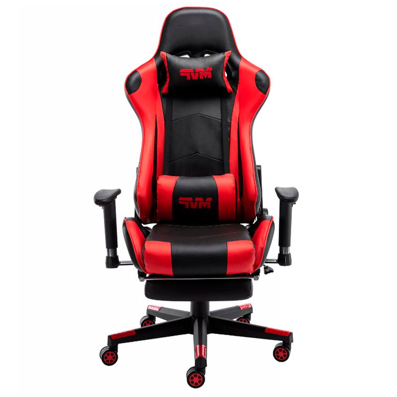 CadeiraGamerMVPCorinoPretoeVermelhoBaseNylon73490