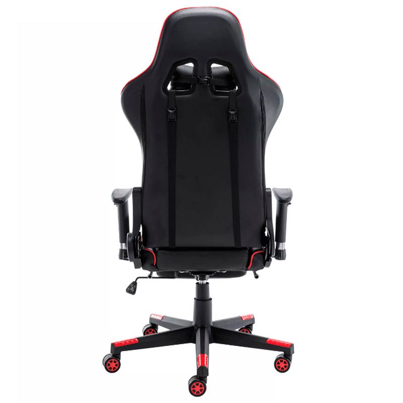 CadeiraGamerMVPCorinoPretoeVermelhoBaseNylon73490
