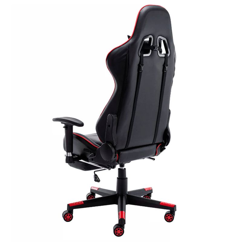 CadeiraGamerMVPCorinoPretoeVermelhoBaseNylon73490