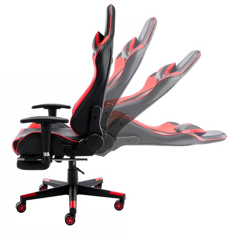 CadeiraGamerMVPCorinoPretoeVermelhoBaseNylon73490