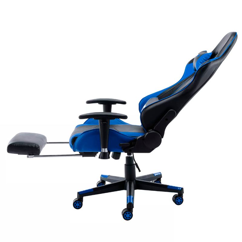 CadeiraGamerMVPCorinoPretoeAzulBaseNylon73491