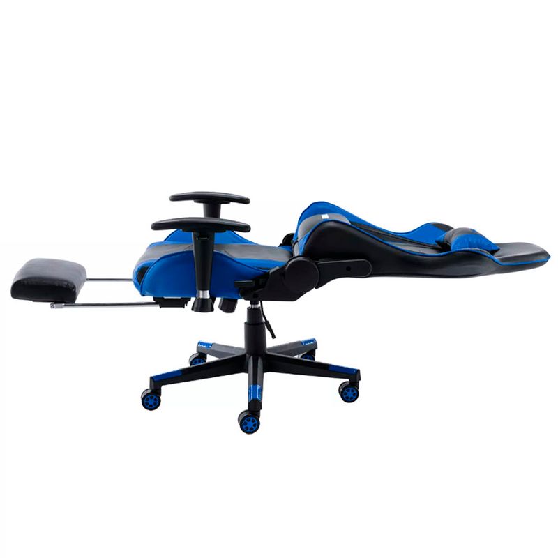 CadeiraGamerMVPCorinoPretoeAzulBaseNylon73491