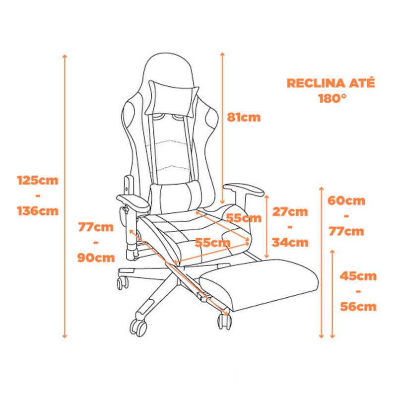 CadeiraGamerMVPCorinoPretoeAzulBaseNylon73491