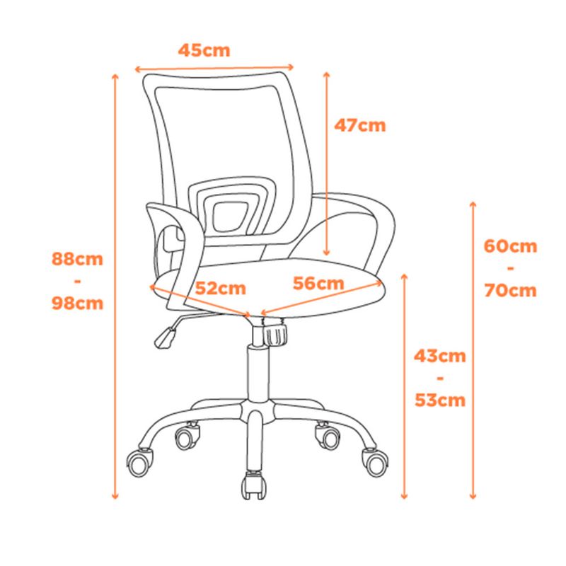 CadeiraOfficeManchesterTelaPretaBaseCromada62612