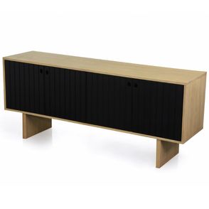 Buffet Sarasota Paglia 04 Portas Ebony 180cm - 73518