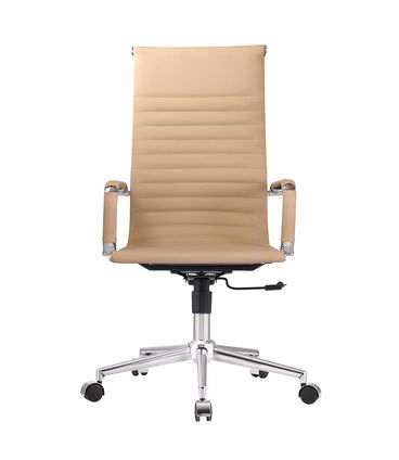 Cadeira Manhattan Presidente Courino Fendi Base Cromada - 56936