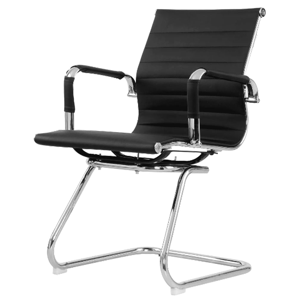 Cadeira-Manhattan-Fixa-Courino-Preto-Base-Cromada---73541