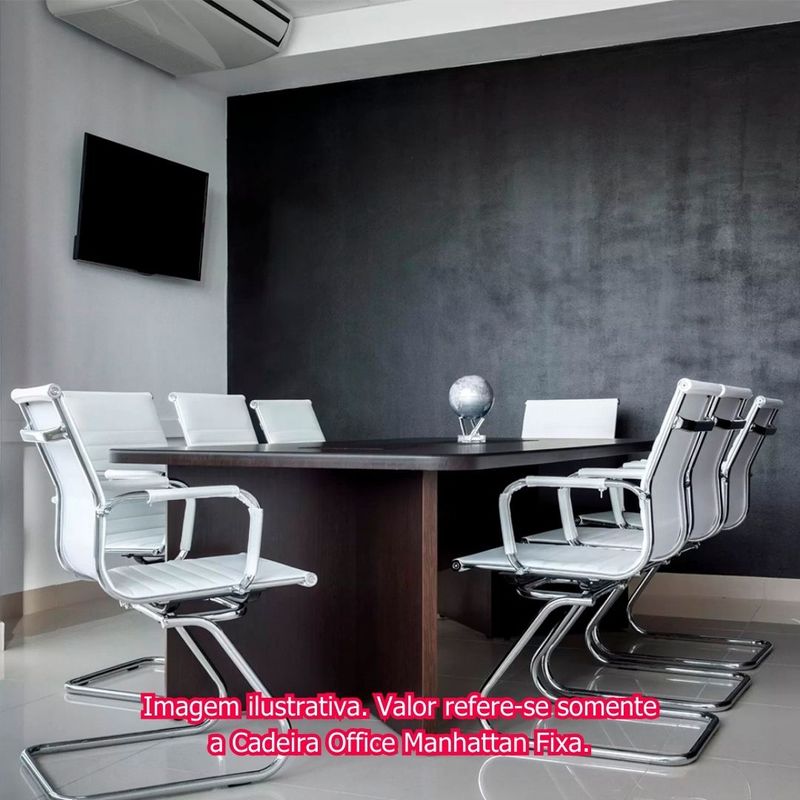 CadeiraManhattanFixaCourinoBrancaBaseCromada73542