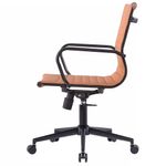 CadeiraManhattanBlackDiretorCarameloBaseAcoCromadoPreto7355