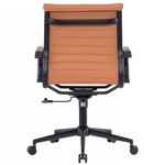 CadeiraManhattanBlackDiretorCarameloBaseAcoCromadoPreto7355