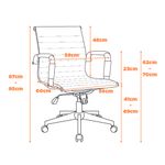 CadeiraManhattanBlackDiretorCarameloBaseAcoCromadoPreto7355