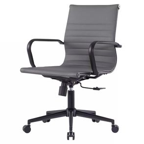 Cadeira Manhattan Black Diretor Cinza Base Aço Cromado Preto - 73559