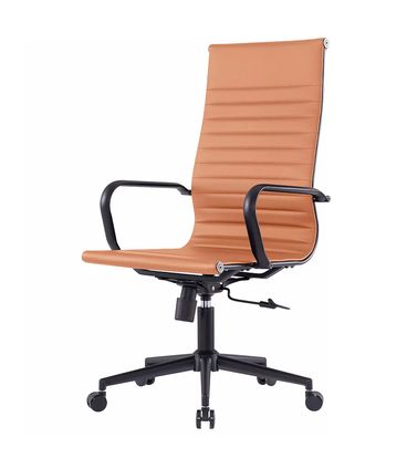 Cadeira Manhattan Black Presidente Caramelo Base Preta - 73569