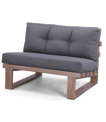 Sofa Modular Dori Linho Brooks Chumbo Base Drift - 73570