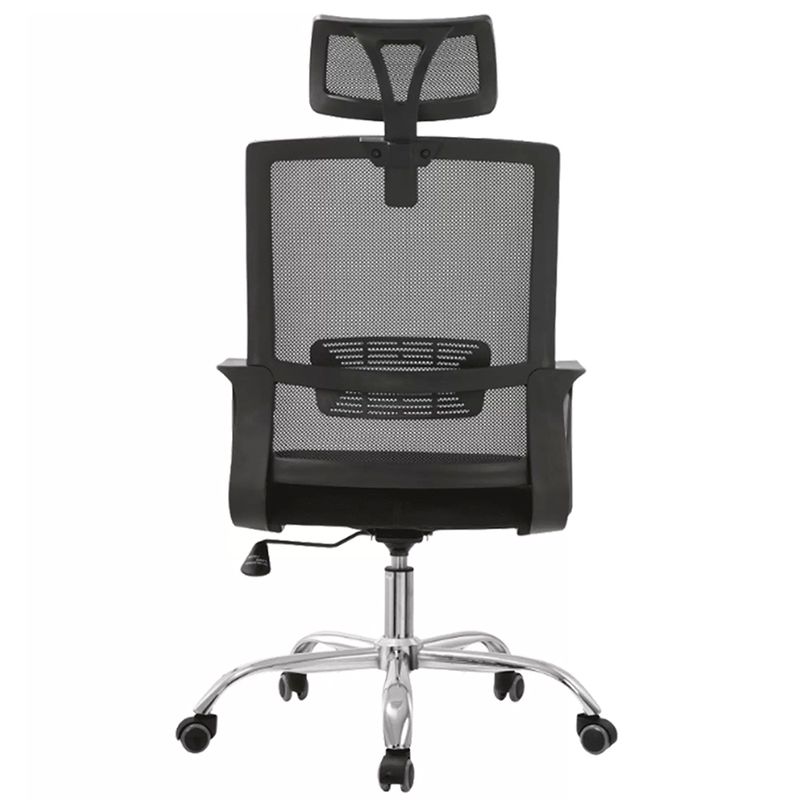 CadeiraSanDiegoTelaPretaBaseCromada58457