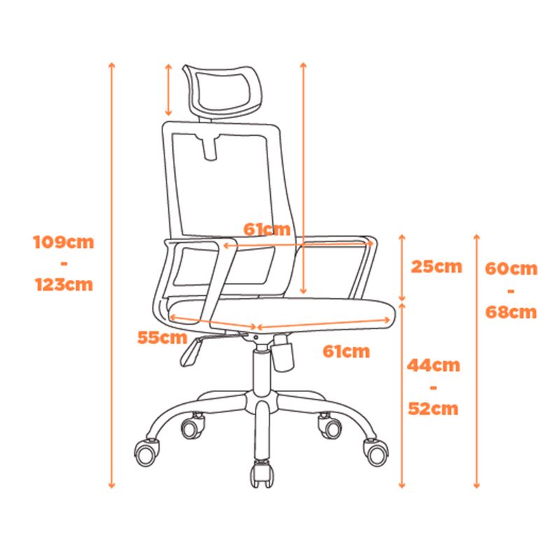 CadeiraSanDiegoTelaPretaBaseCromada58457