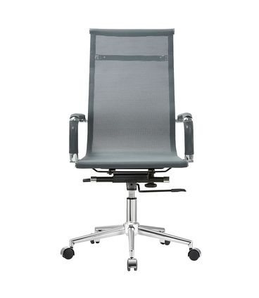 Cadeira Sydney Presidente Tela Preta Base Cromada - 72215