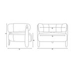 PoltronaBrumaEstofadaVeludoCinzaClaroeBaseMadeiraAmendoa73552