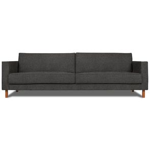 Sofa Lana 2 Lugares Linho Grafite Pes Natural 180cm - 73735