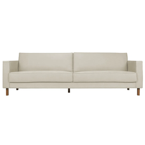 Sofa Lana 2 Lugares Linho Cru Pes Nozes 160cm - 73740