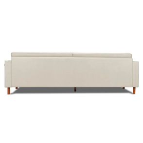 Sofa Lana 2 Lugares Linho Cru Pes Nozes 160cm - 73740