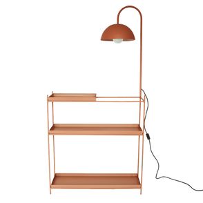 Aparador Wire Com Luminária Aço Carbono Terracota - 73826