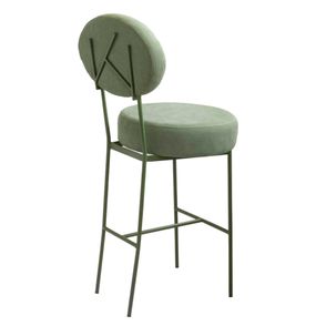 Banqueta Broto Sarja Sálvia Aço Verde 110cm - 73866