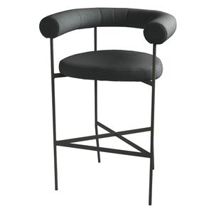 Banqueta Curva Chumbo Aço Preto 100cm - 73871