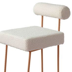 Banqueta Alta Rolinho Bouclé Aço Terracota 96cm - 73853
