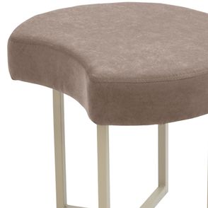 Pufe Nhac Sarja Gruta Aço Taupe 45cm - 73889