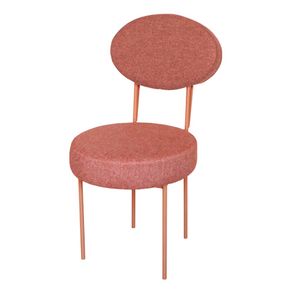 Cadeira Broto Figo Base Aço Carbono Terracota - 73943