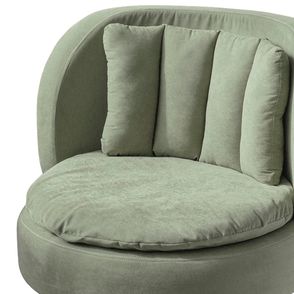 Poltrona Zurique Sarja Sálvia Aço Carbono Taupe - 73995