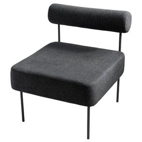 Poltrona Rolinho Chumbo Aço Carbono Preto - 74016