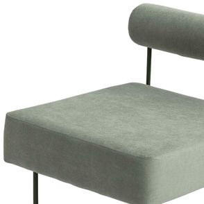 Poltrona Rolinho Sarja Sálvia Aço Carbono Verde - 74019