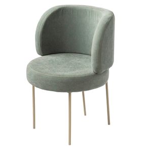 Cadeira Zurique Sarja Sálvia Aço Carbono Taupe - 74069