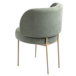 Cadeira Zurique Sarja Sálvia Aço Carbono Taupe - 74069