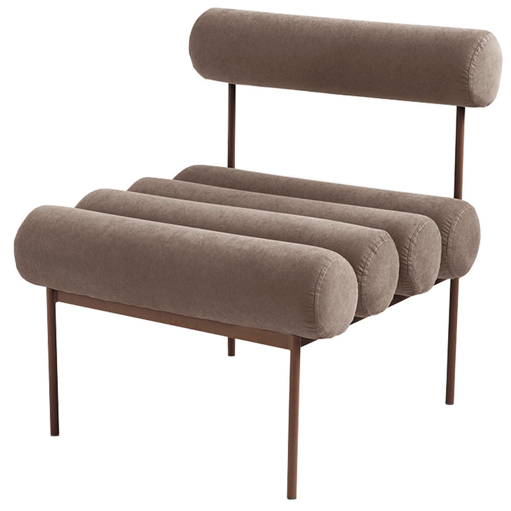 Poltrona-Rolls-Gruta-Base-Aco-Carbono-Marrom---74206