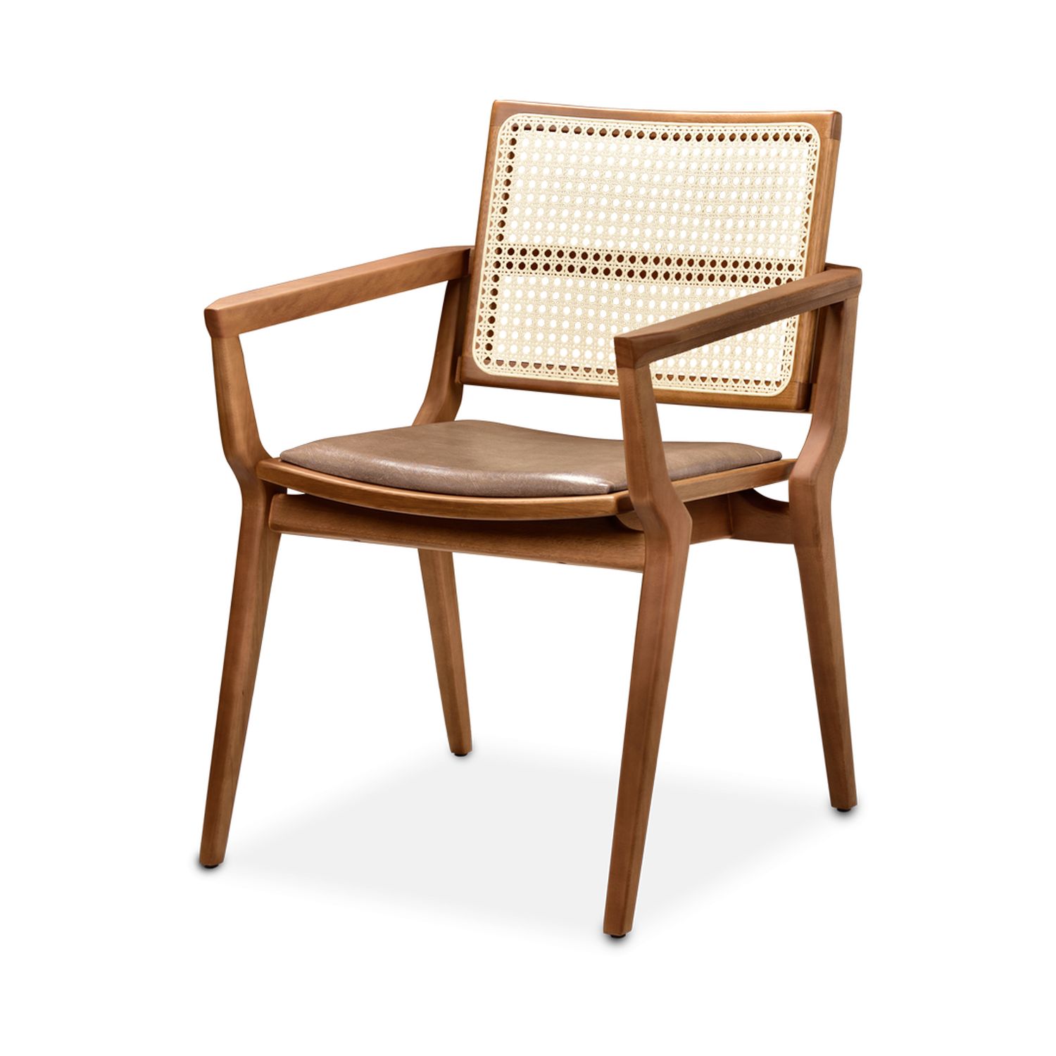 Cadeira-Ester-com-Braco-Facto-Marrom-e-Tela-Natural-com-Estrutura-Castanho-Claro-Fosco---74148