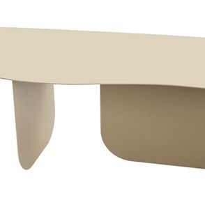 Mesa de Centro Stone G Aço Carbono Taupe - 74273