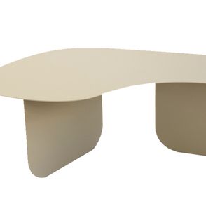 Mesa de Centro Stone GG Aço Carbono Taupe - 73845